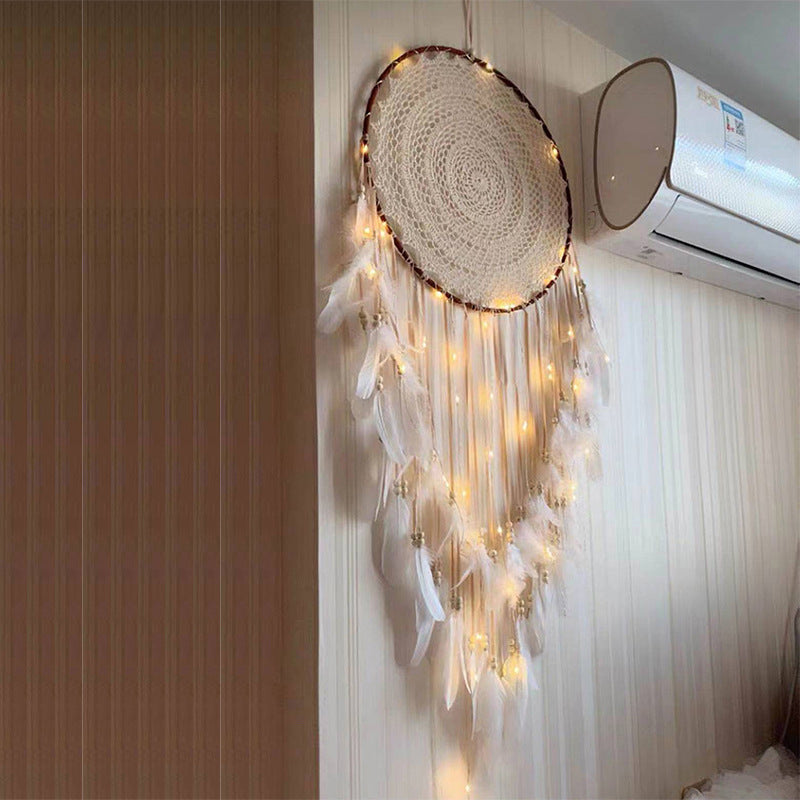 Attrape-Rêves Macramé Lumineux