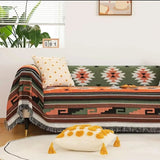 Plaid pour banquette en coton