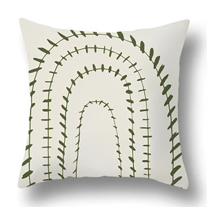 Coussin brodé main orange clémentine, déco bohème chic salon moderne main image 0