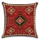 coussin bohème rouge