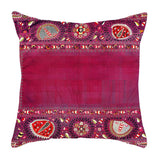 coussin bohème violet