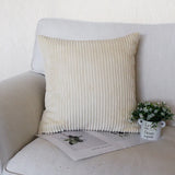 coussin velours beige