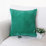 coussin velours vert émeraude