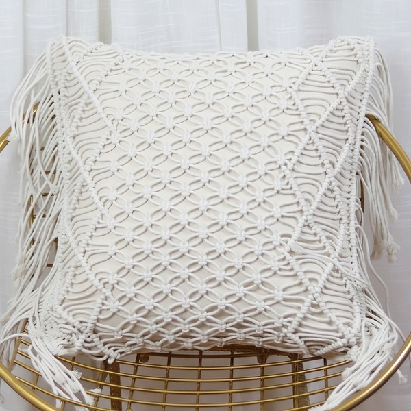 coussin intérieur macramé