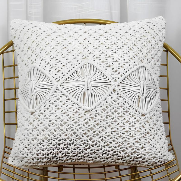 coussin macramé artisanal