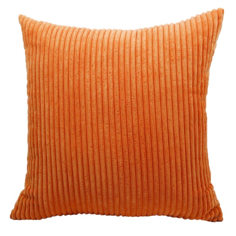 Lot De 3 Coussins Crochet Bohème Orange - 40x40 Cm - Vintage Made In France