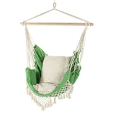 chaise hamac macramé vert