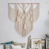 GD06323-Tenture Murale en Macramé Fait à la Main Plume Boho DéCoration GD06323-Tenture Murale en Macramé Fait à la Main Plume Boho DéCoration