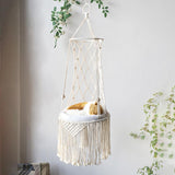 hamac macramé pour chat