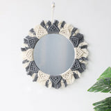 miroir chic macramé