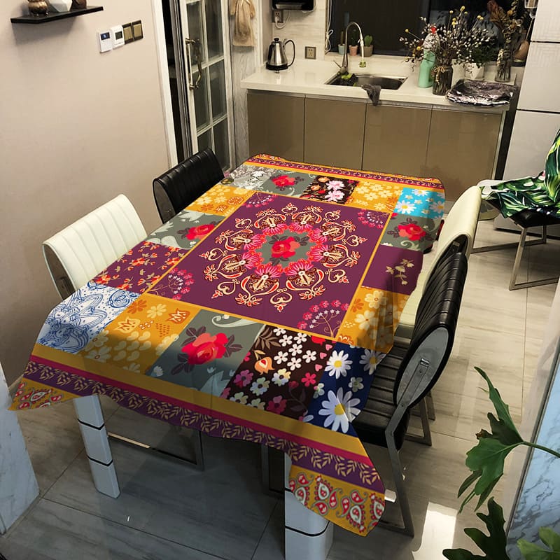 Nappe Ethnique Colorée | Bohème Décor
