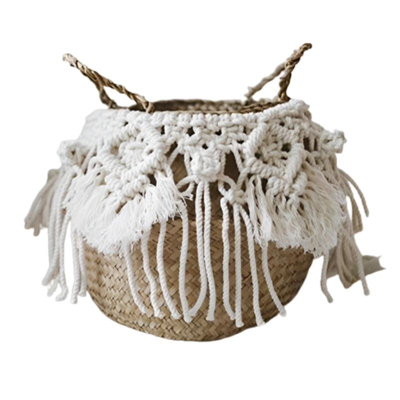 Cache-pot À Fleurs En Osier Tressé Panier Bohème Noir 30x25 Cm à Prix Cache-pot À Fleurs En Osier Tressé Panier Bohème Noir 30x25 Cm à Prix