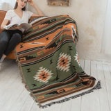 Plaid pour banquette en coton