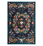 tapis bohème fleurs