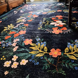 tapis bohème avec fleurs