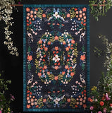 tapis bohème fleurs