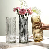 trois vases crystal couleurs