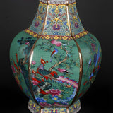 vase porcelaine motif bohème